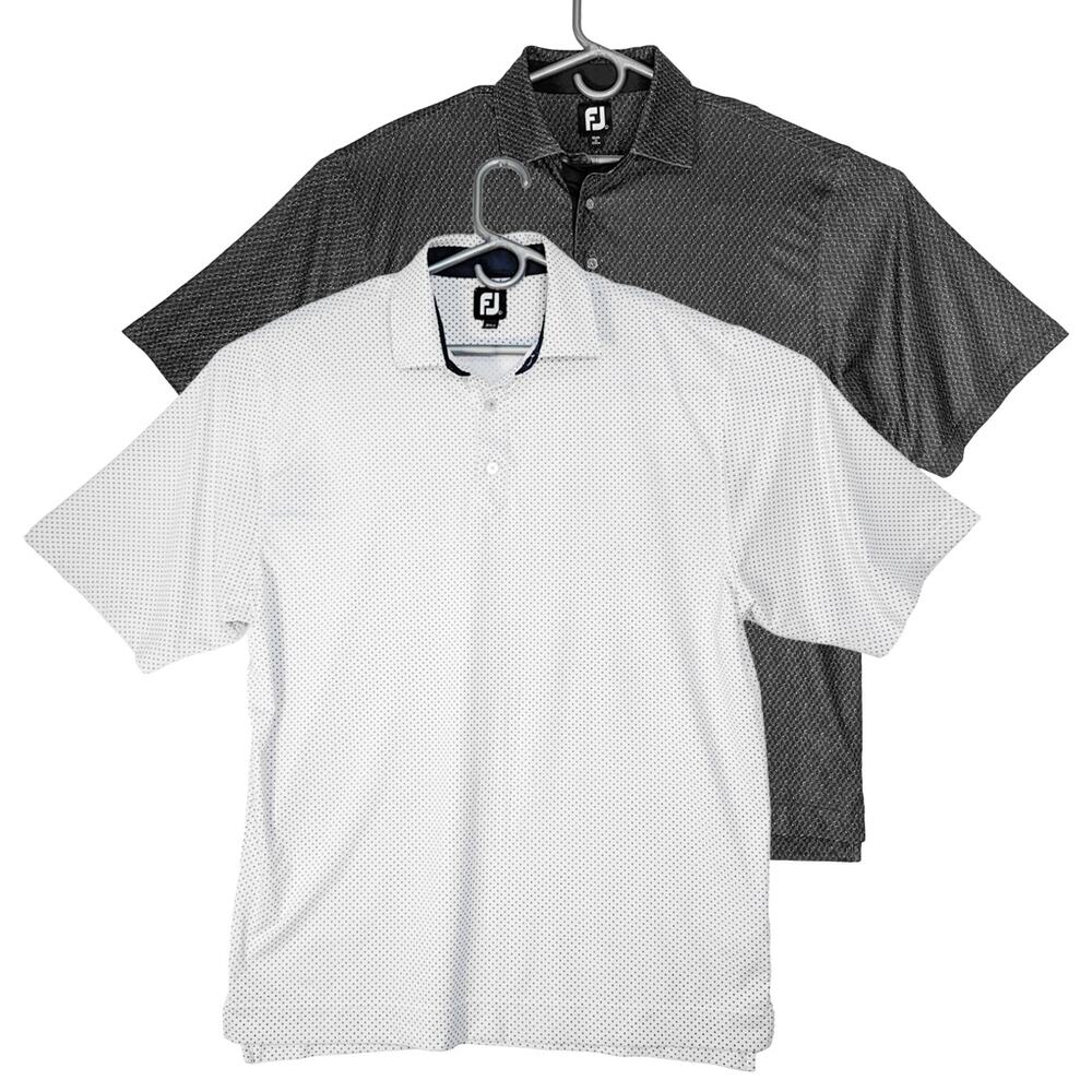FootJoy Men's Polo Shirt Set - White & Black